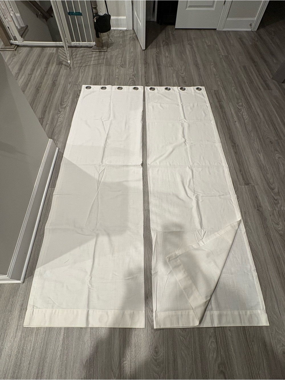 Threshold Off-White Linen Curtains